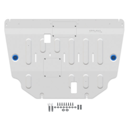 RIVAL Aluminum Engine Skid Plate 2023-2024 Ford Maverick Tremor 2021-2022 Ford Bronco Sport With Metal Oil Pan 2021-2024 Ford Bronco Sport Badlands