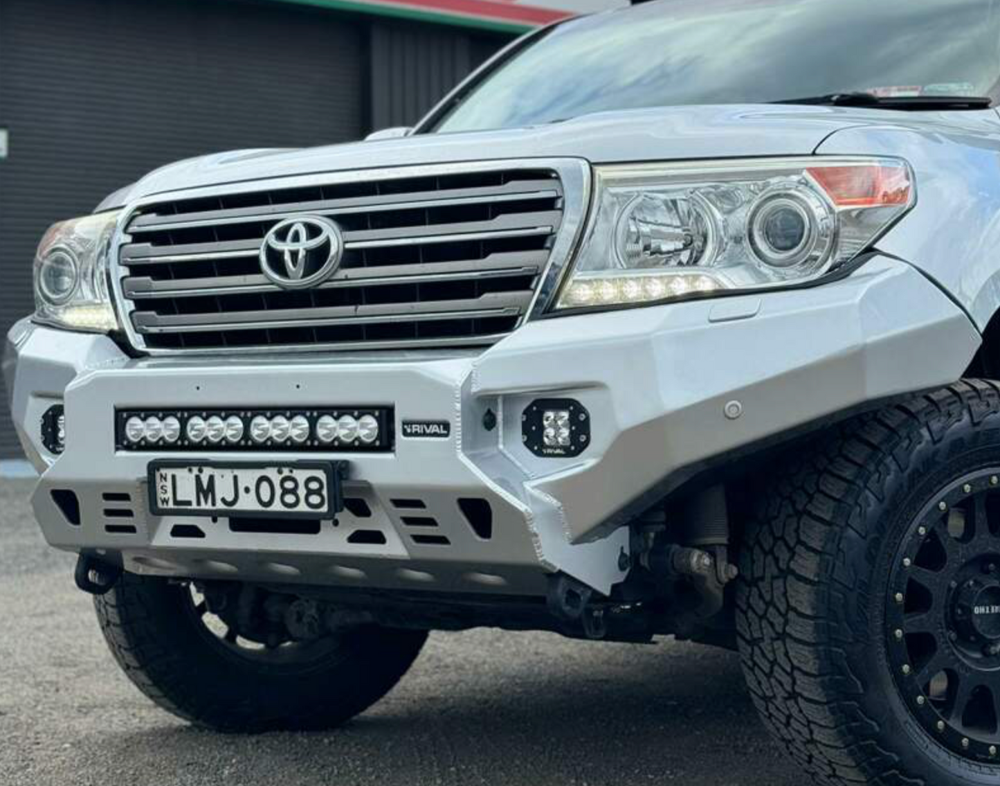 RIVAL Front Aluminum Bumper 2007-2015 Toyota Land Cruiser 200 Series with Winch Mount