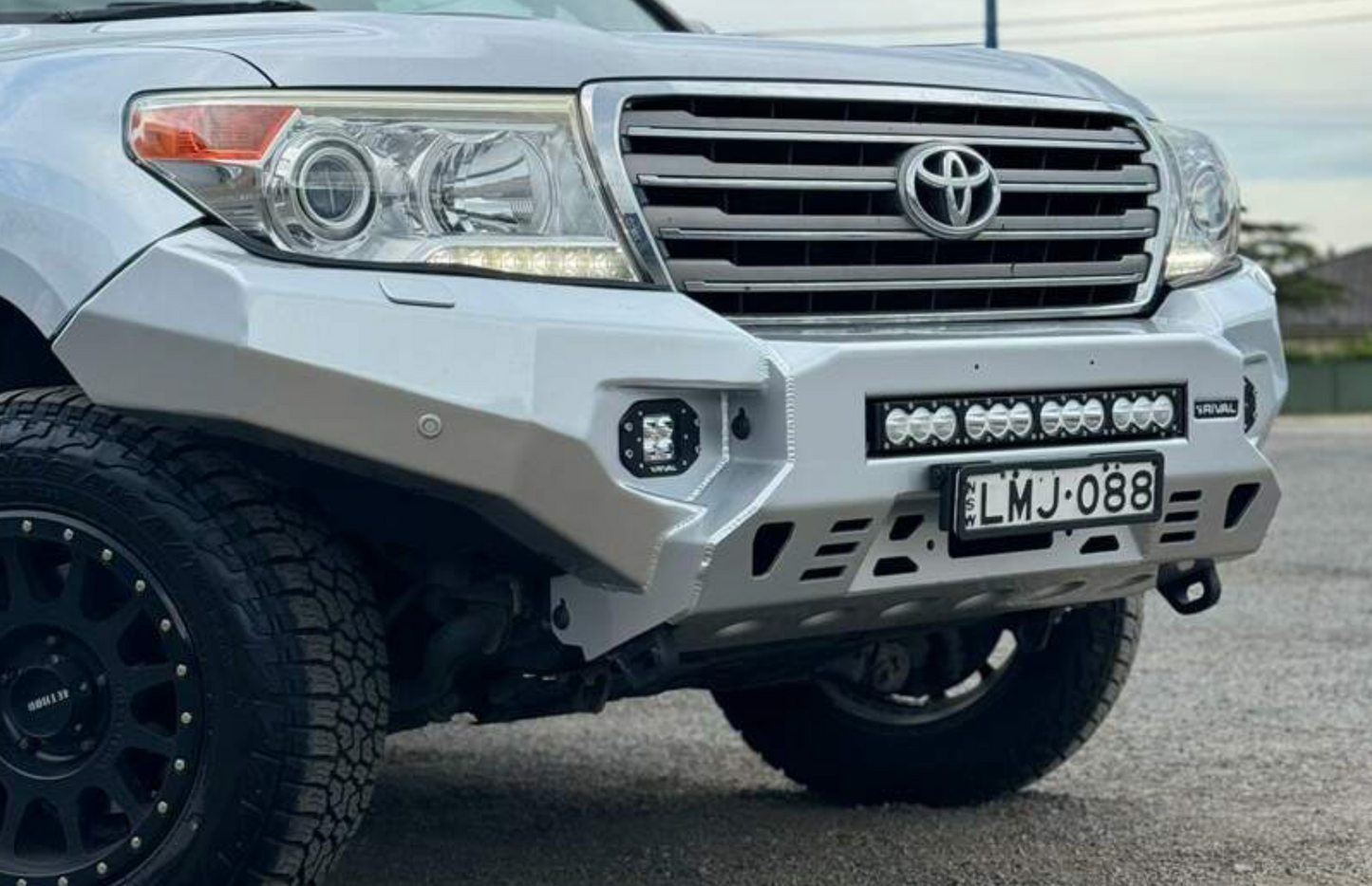 RIVAL Front Aluminum Bumper 2007-2015 Toyota Land Cruiser 200 Series with Winch Mount