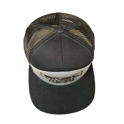 RIVAL 4x4 Black Gray Trucker Hat Embroidered