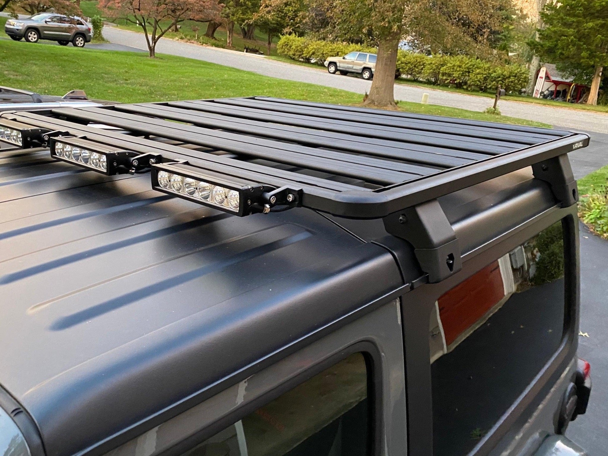 RIVAL Aluminum No Drill Roof Rack Jeep Wrangler JL 2 Door 2018