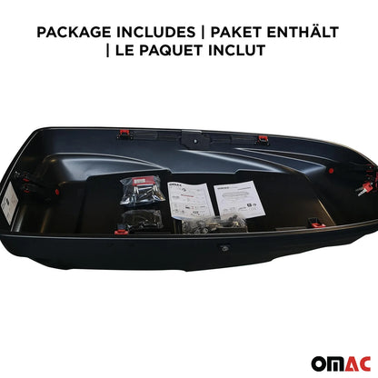 Roof Cargo Box 8 Cubic Feet Dual-Side Opening Black