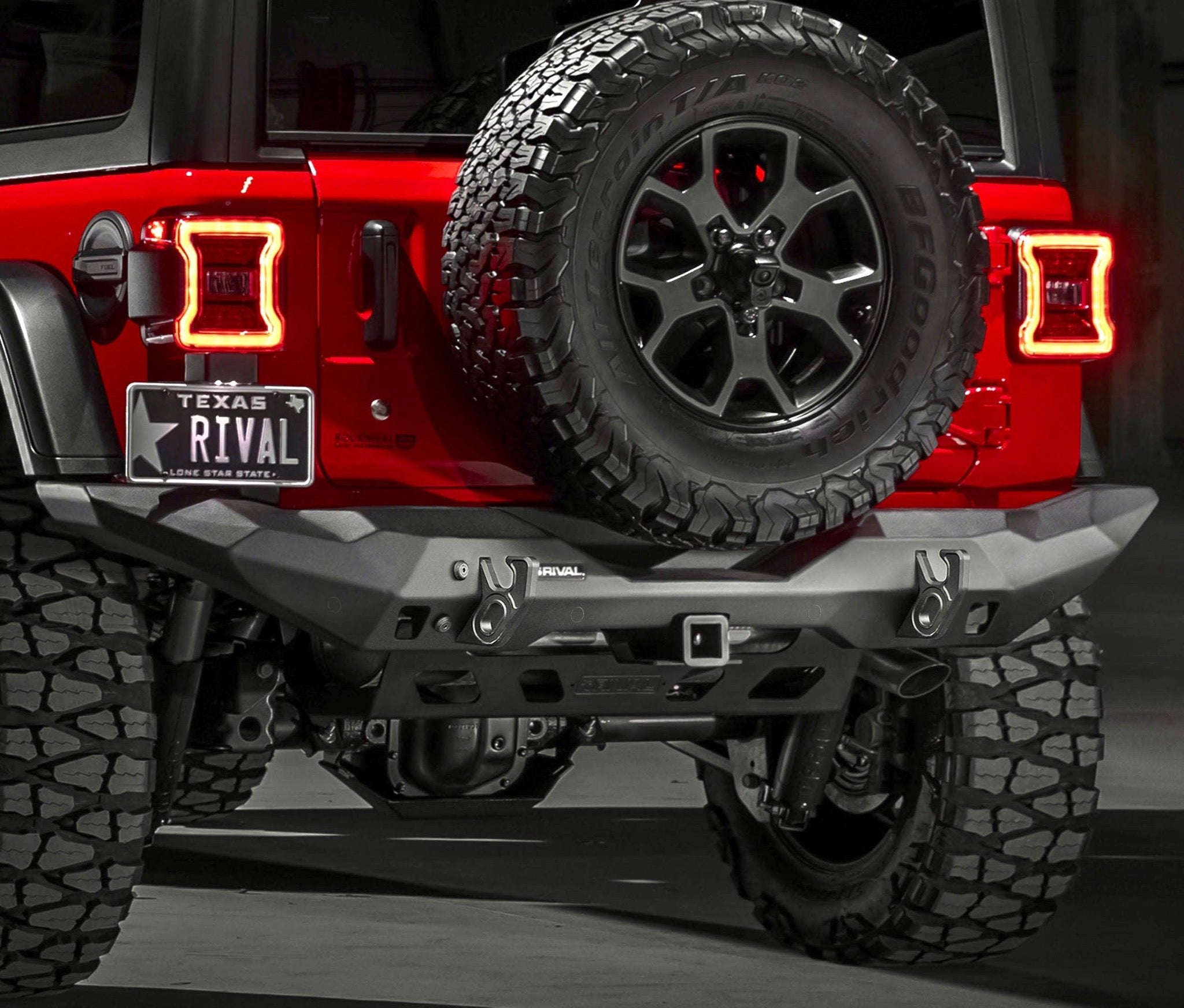 RIVAL Rear Aluminum Full-Width Bumper Jeep Wrangler JL 2018-2024 ...